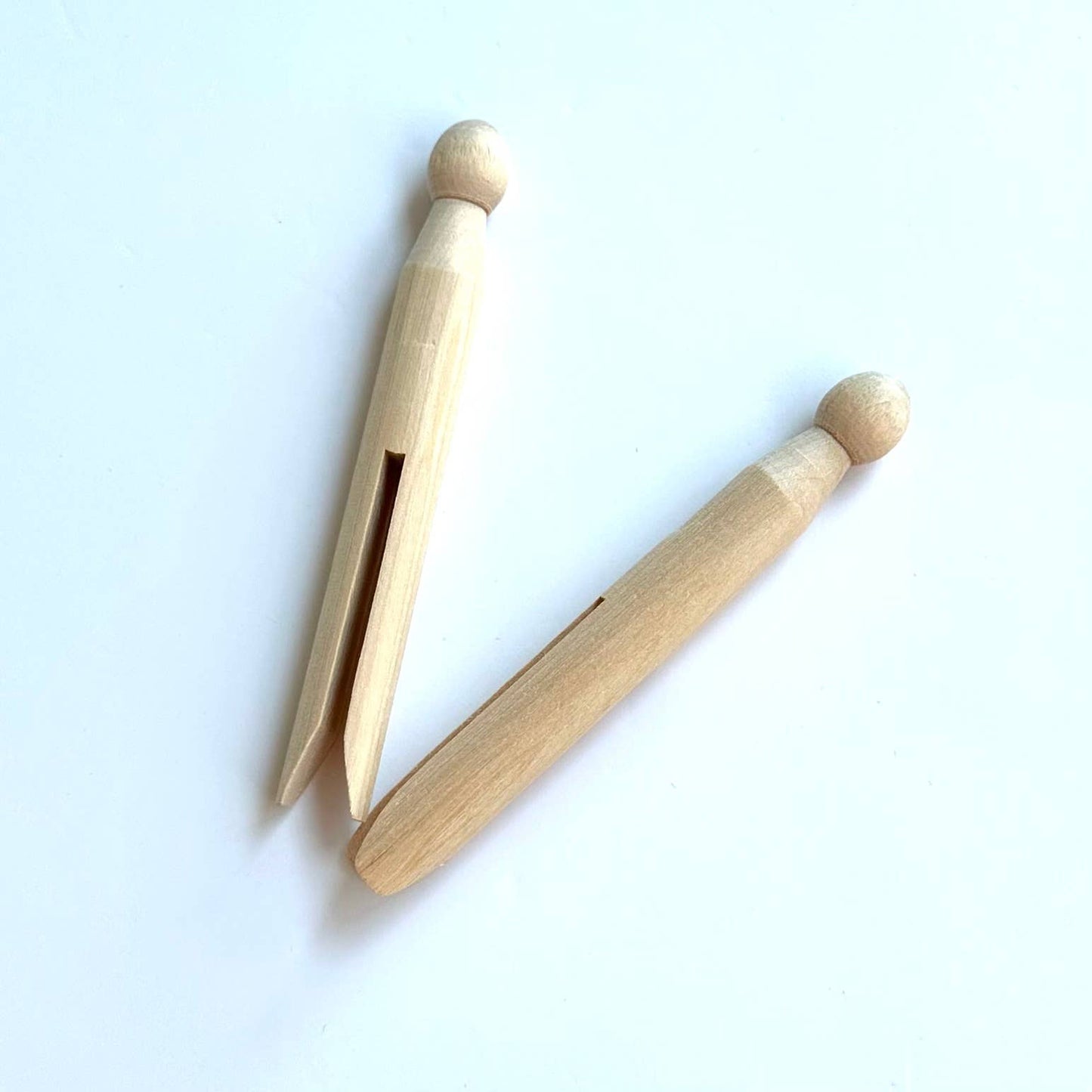 Wooden Laundry Doll Clips Clothing Pegs Set of 10
