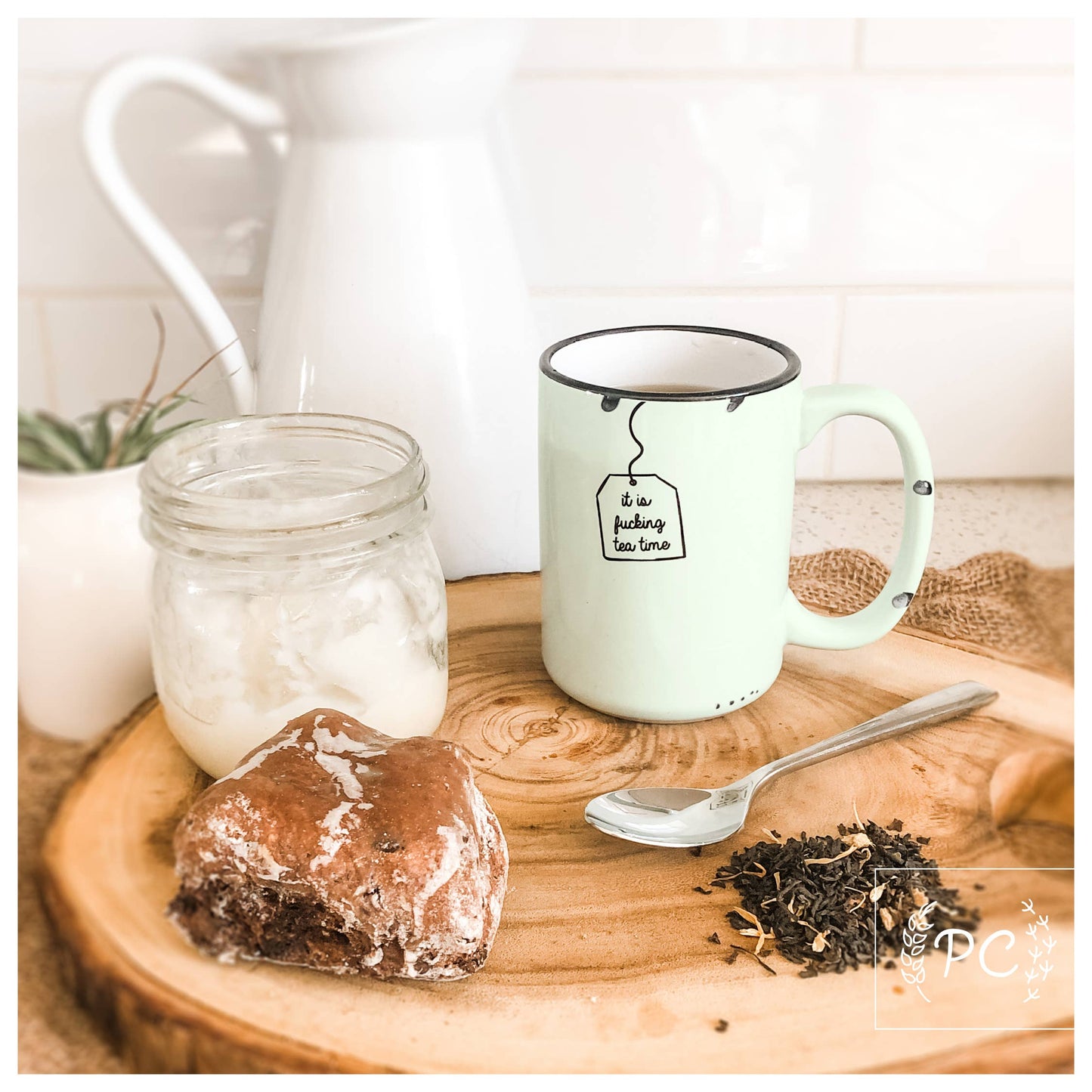 It is fucking tea time | ceramic mug