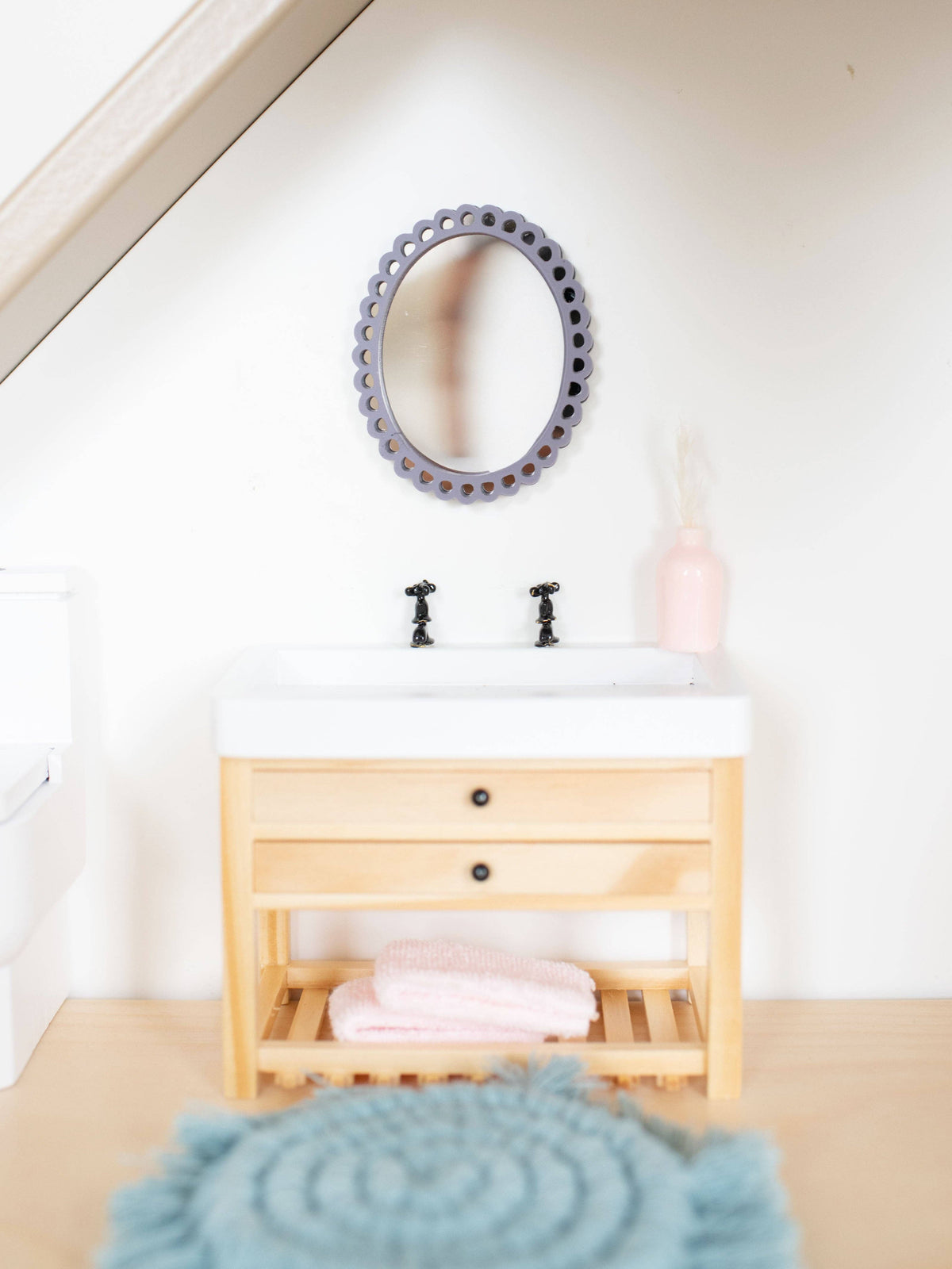 Dollhouse Miniature Dolly Wall Mirror Collection
