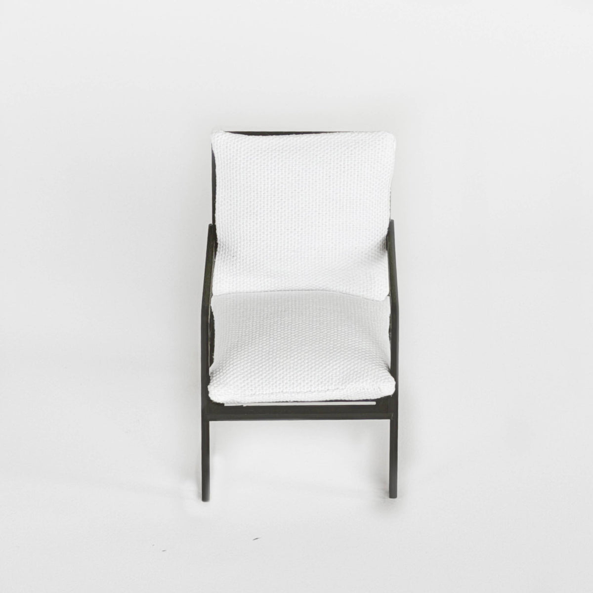 Modern Miniature Armchair – 1:12 Scale Dollhouse Furniture
