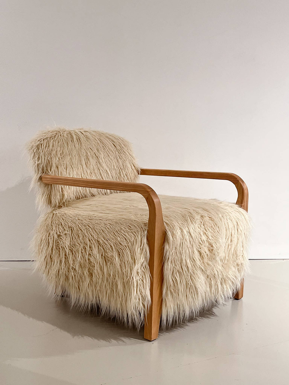 Faux Sheep Skin Chairs