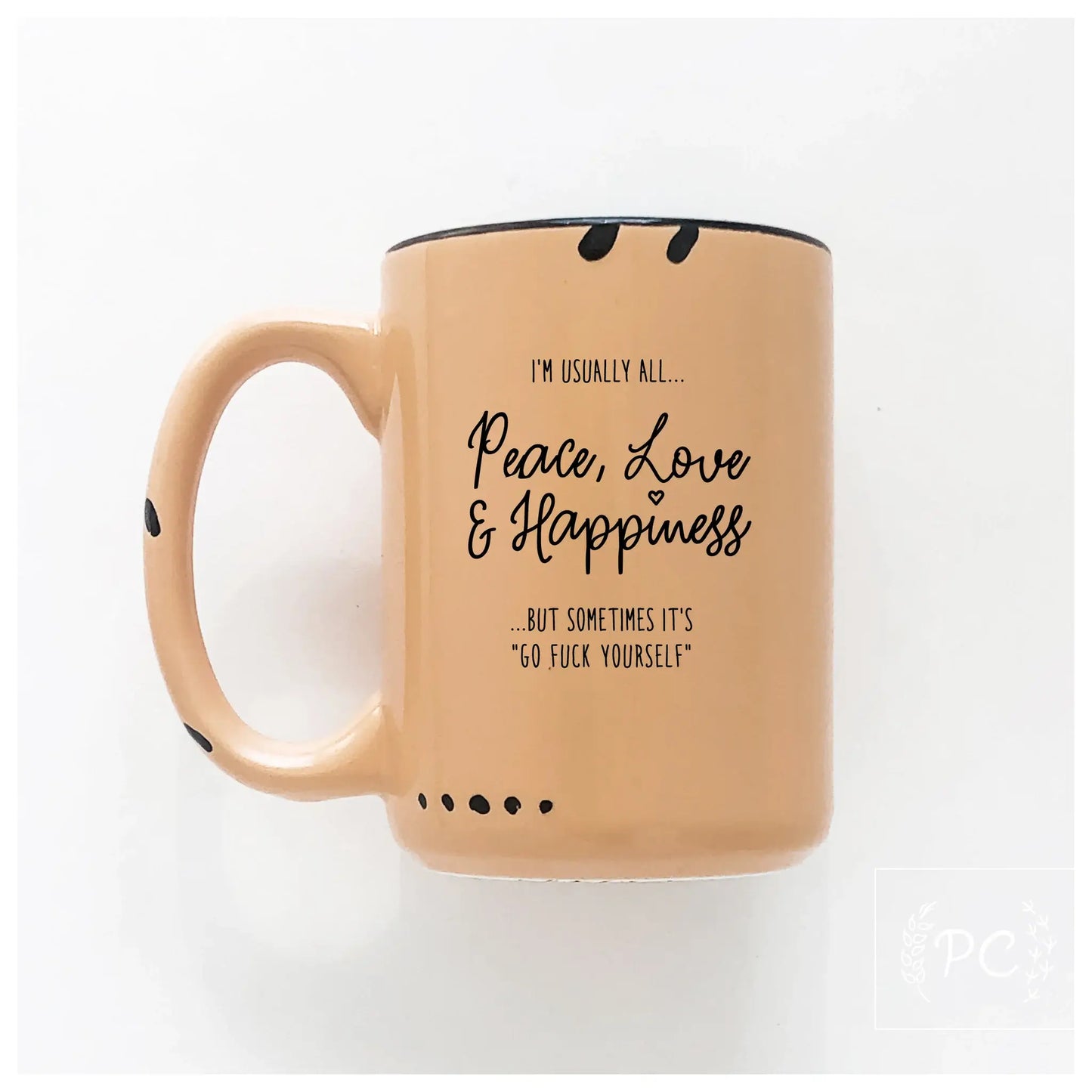 Peace Love Happiness | Ceramic Mug