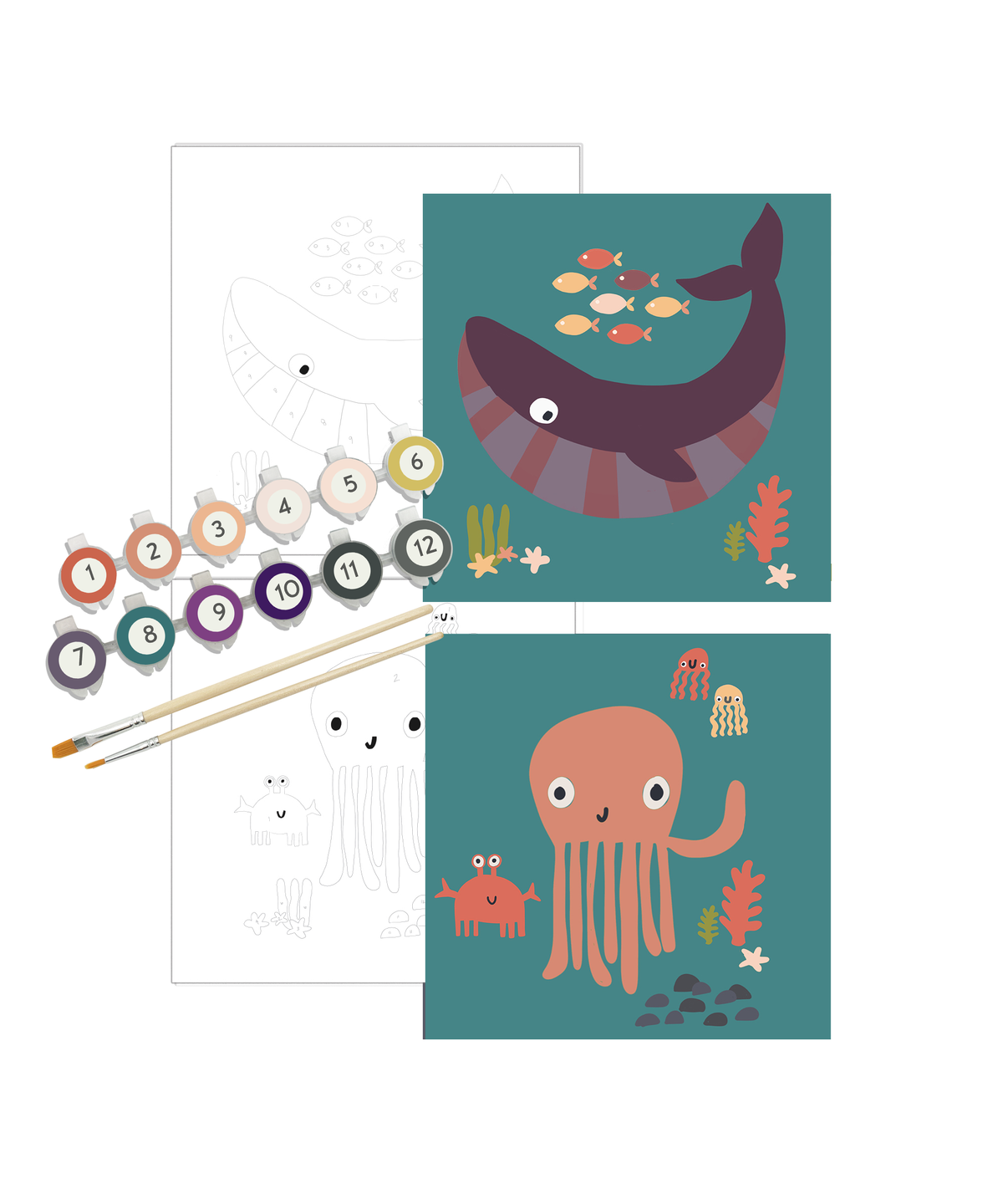 Ocean Animals Paint by #