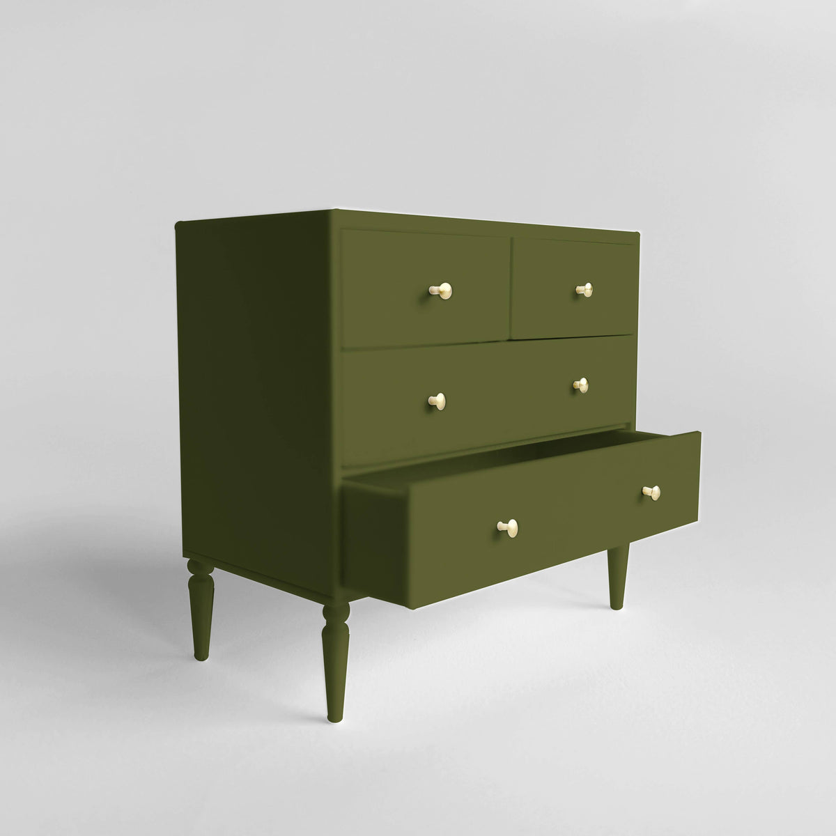 1:12 Scale Dollhouse Dresser, 4-Drawer