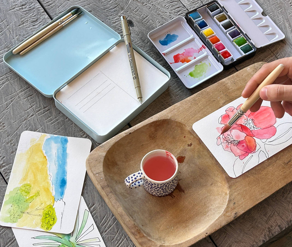 Sketch + Wander Watercolor Travel Kit- All in One Kit