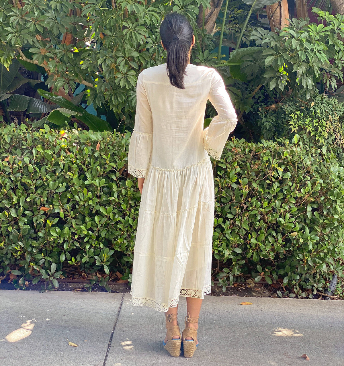Mika Maxi Dress / Cotton Dress, Bohemian Dress, Cream Dress
