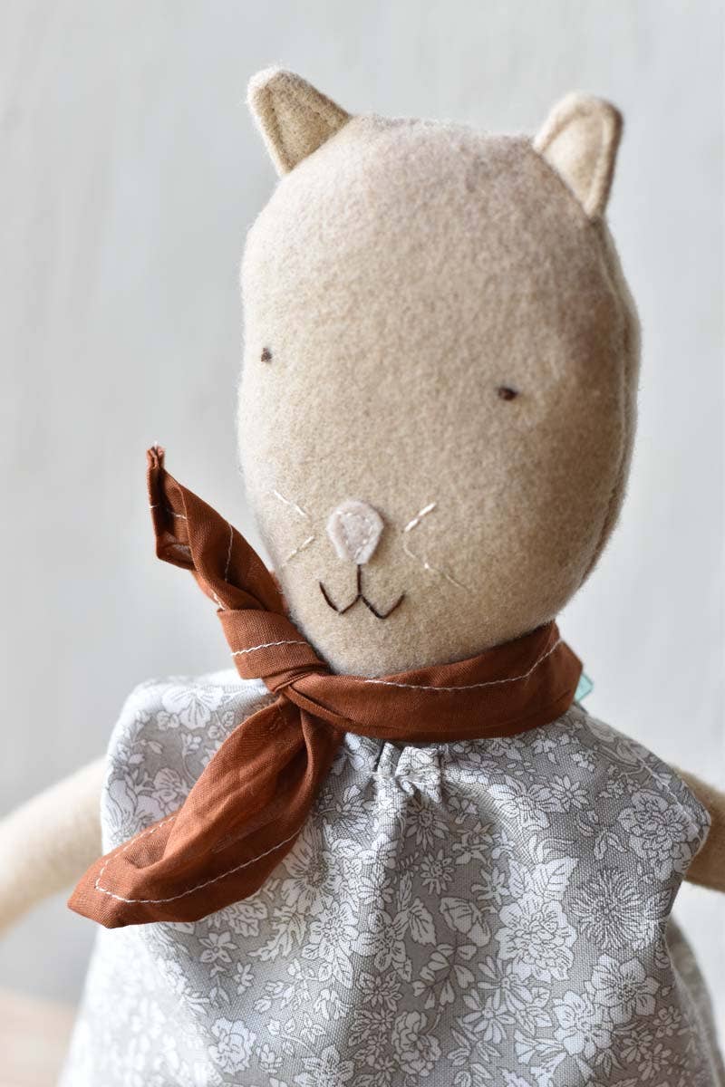 Mae the Barn Cat Doll - Liberty Floral Top- Maine in Maine