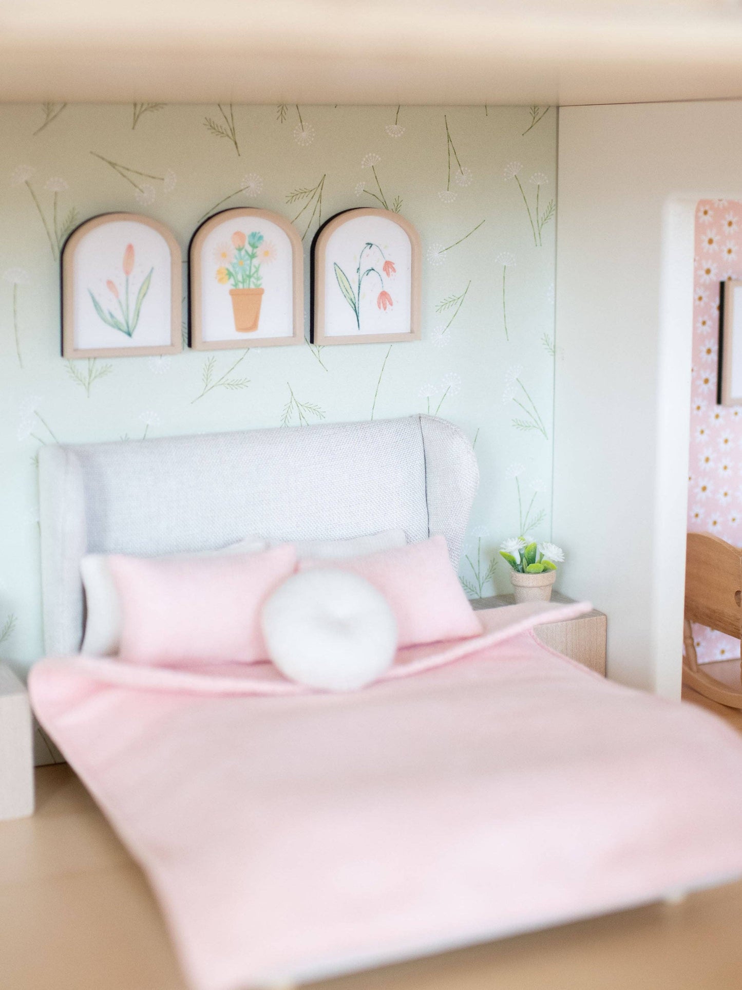 Dollhouse Floral Wall Print | Arch | Flowers Tulip Lilies
