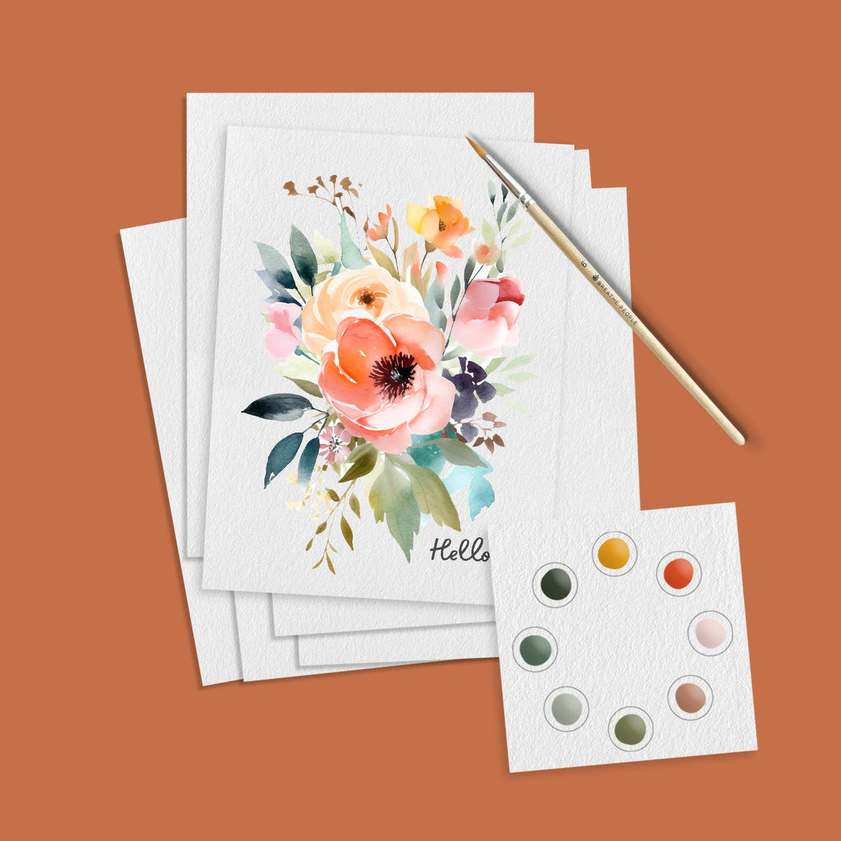 Watercolor Art notecard Kit: Botanicals