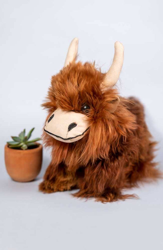 Highland Cow 8" | Alpaca Stuffed Animal | Handmade