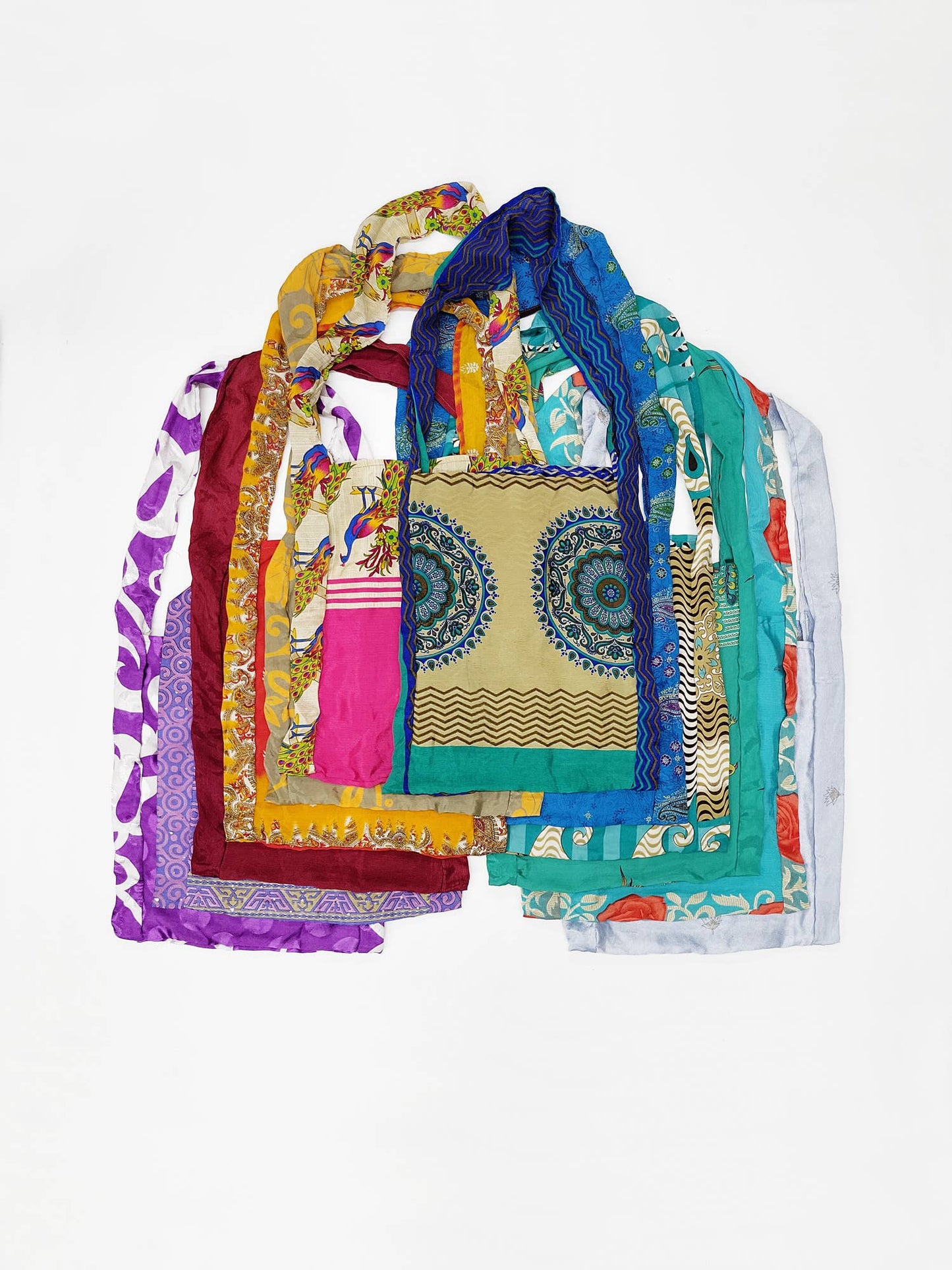 Kelly Assorted Fabric Shopper Bags Case