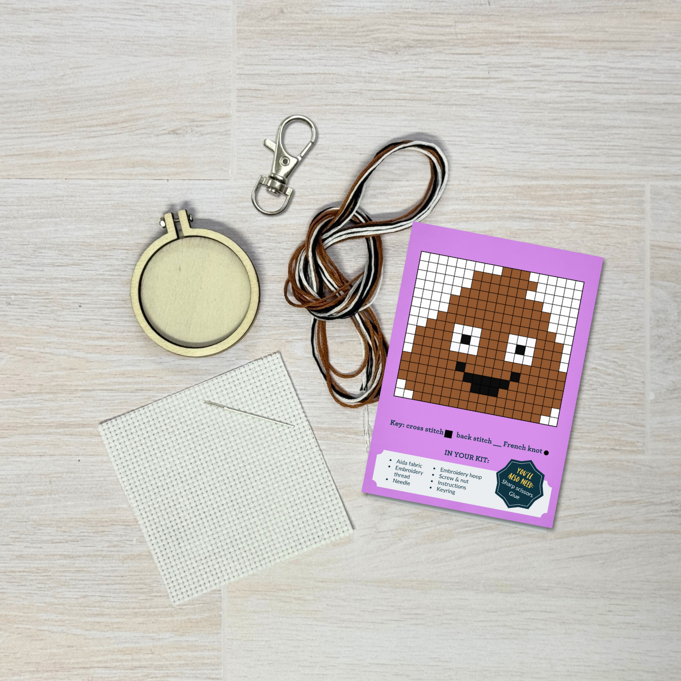 S**t Happens! Mini Matchbox Cross Stitch Kit