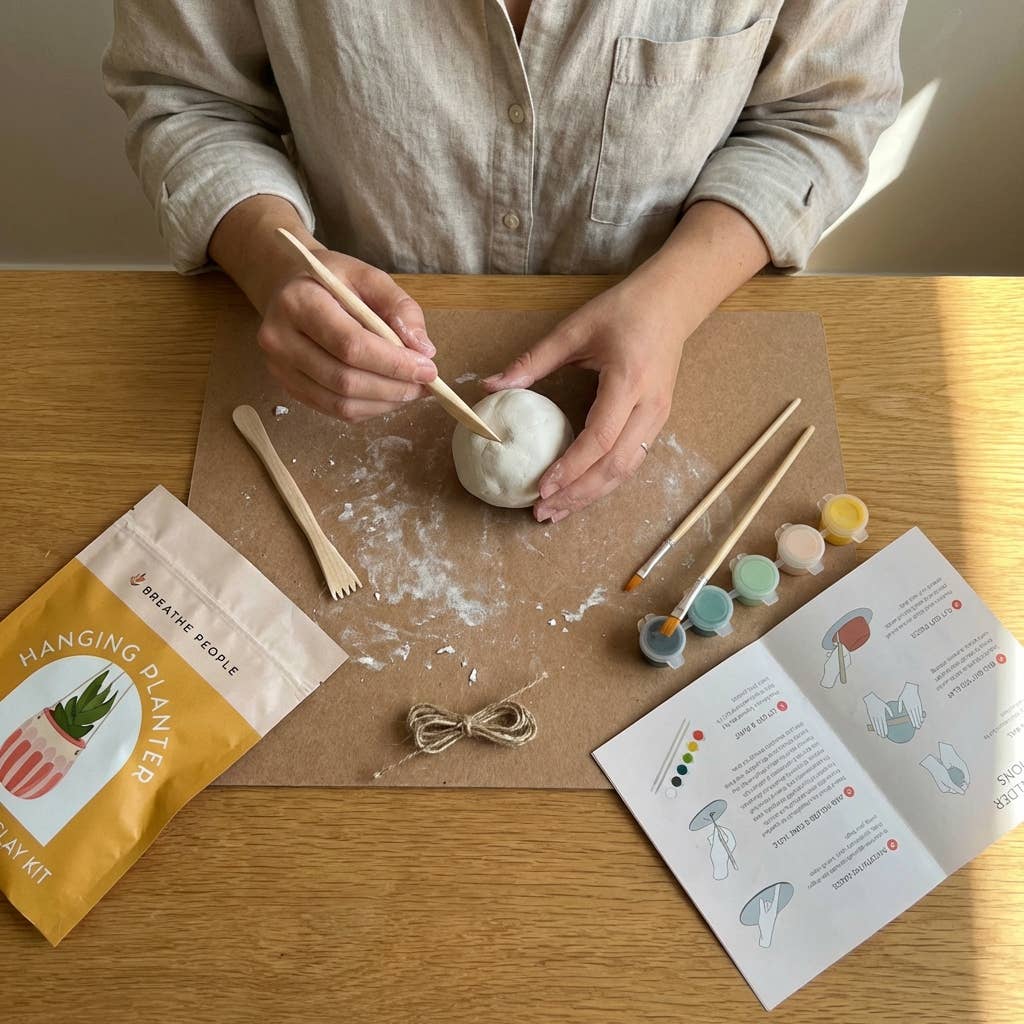 DIY Air Dry Clay Kit- Make Your Own Hanging Plant Pot