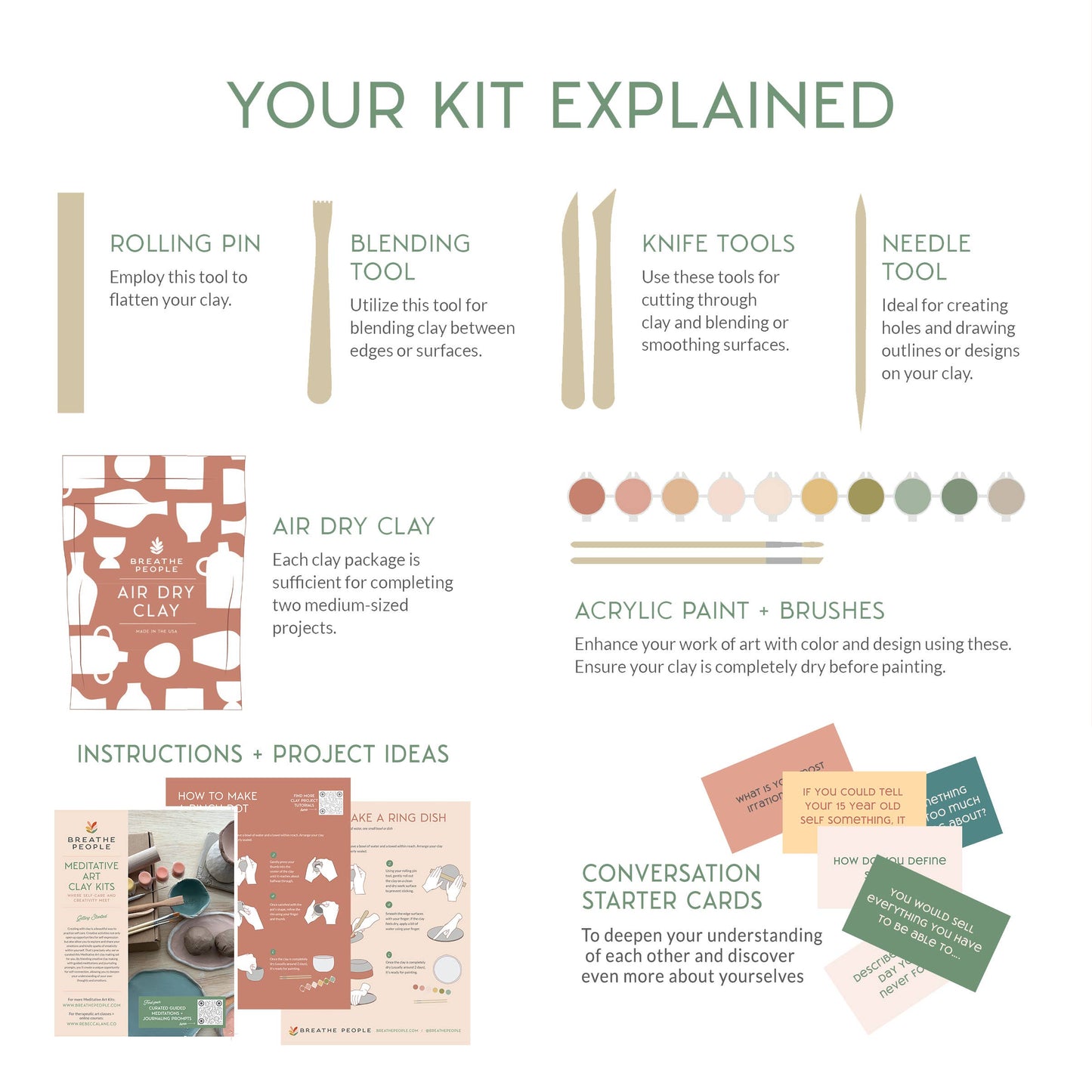 Honoring Mothers  Clay Kit for Two
