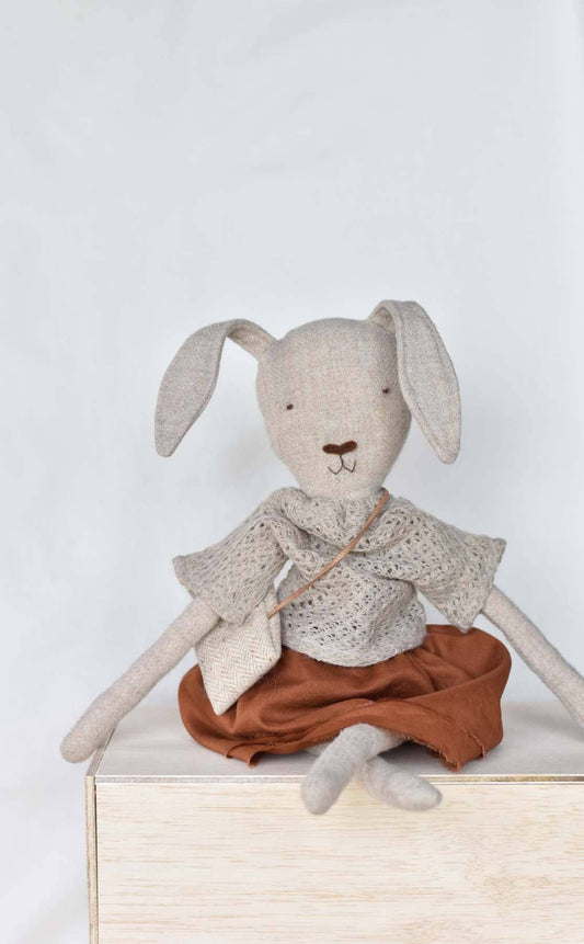 Ruthie the Rabbit doll - French Knit