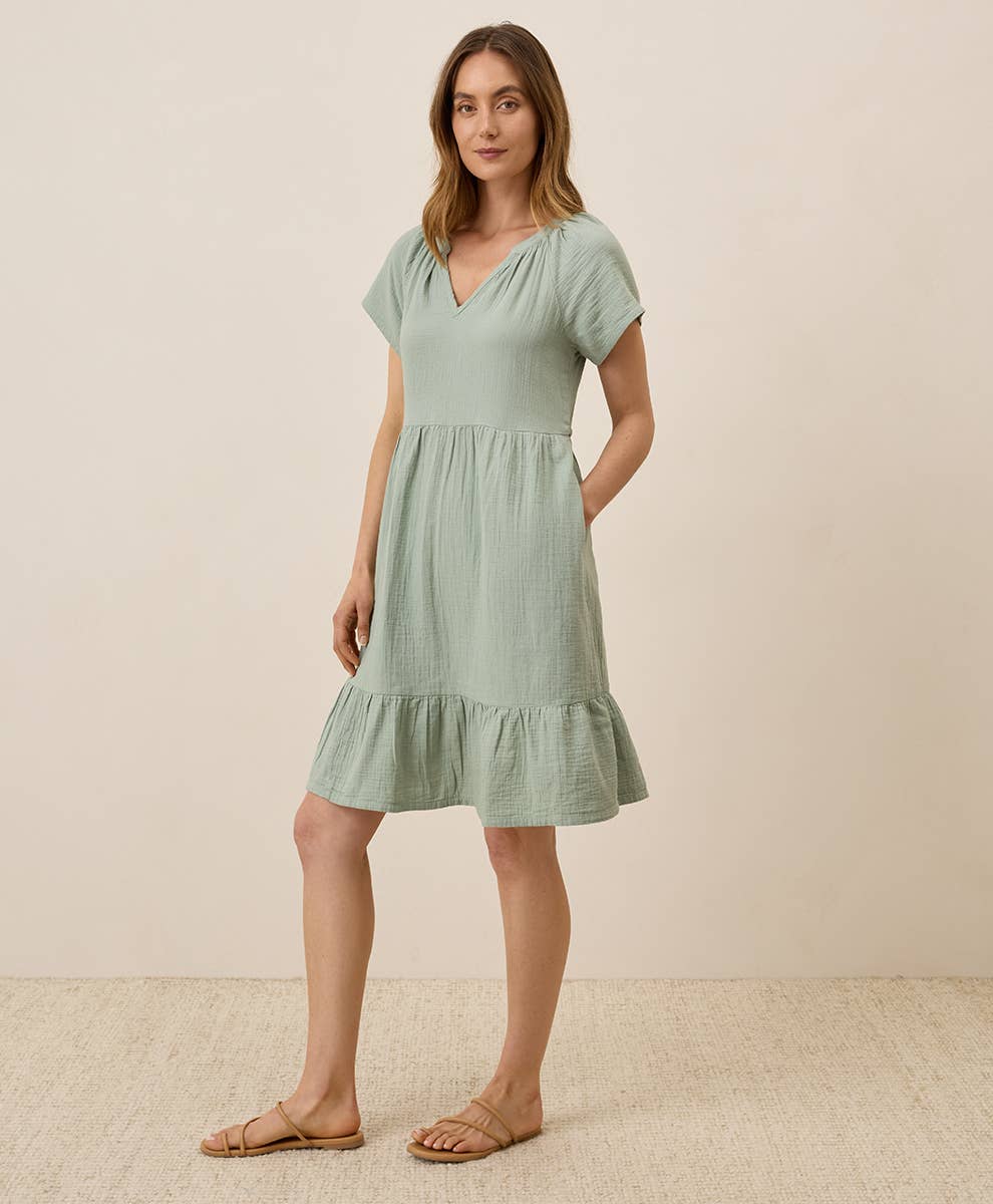 Women's Coastal Double Gauze Breezy Dress