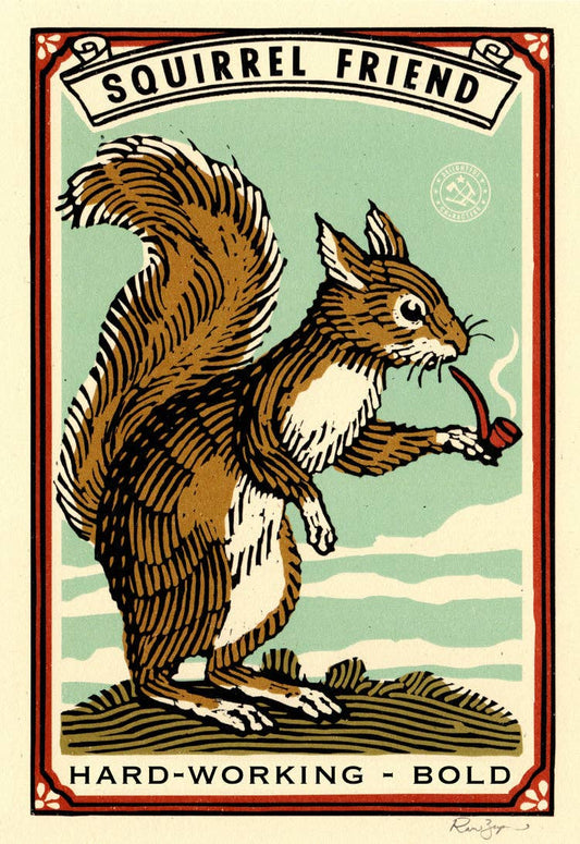 Squirrel Friend Print