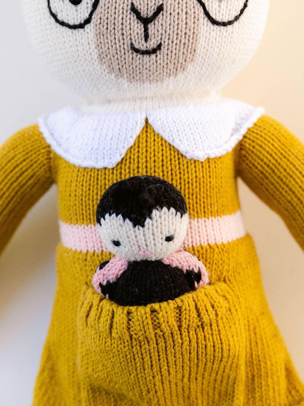 18" Liesel the Llama with 3" Mini Pocket Pal Lexi Ladybug