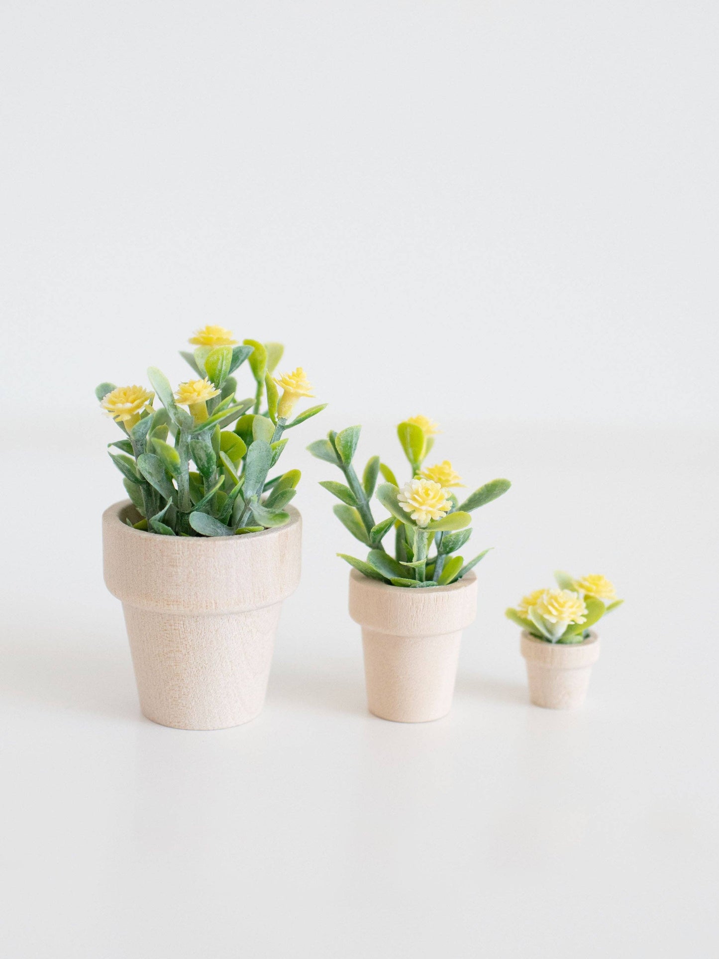Dollhouse Spring Potted Flower Plant | Various Sizes Colors