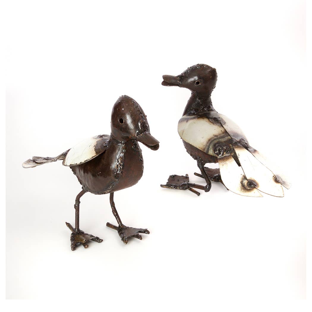 Baby Duck Recycled Metal Sculpture