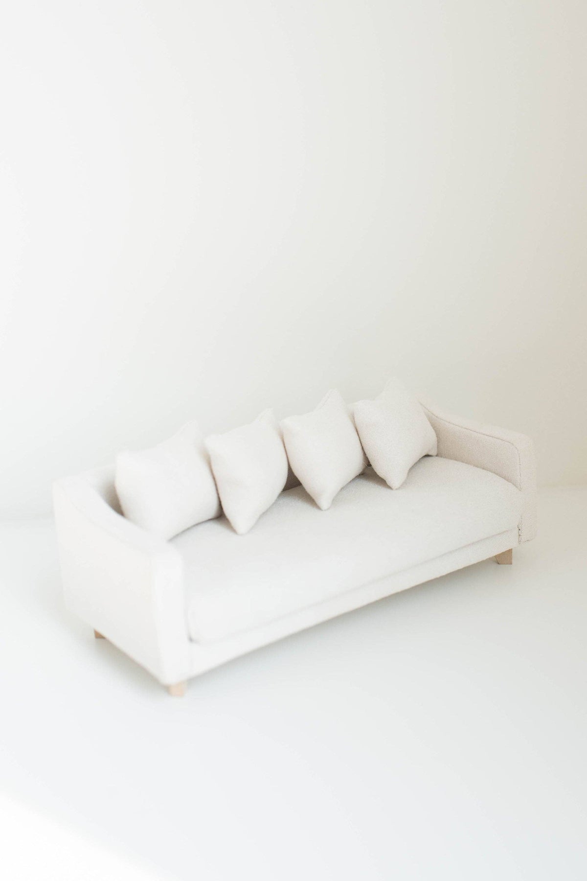 Dollhouse Adelaide Scoop Arm Sofa | Pearl White