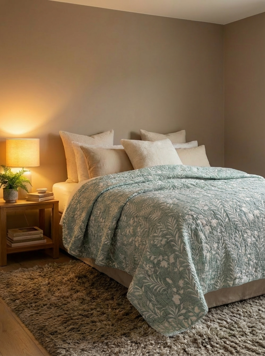 Mint Bird Blanket
