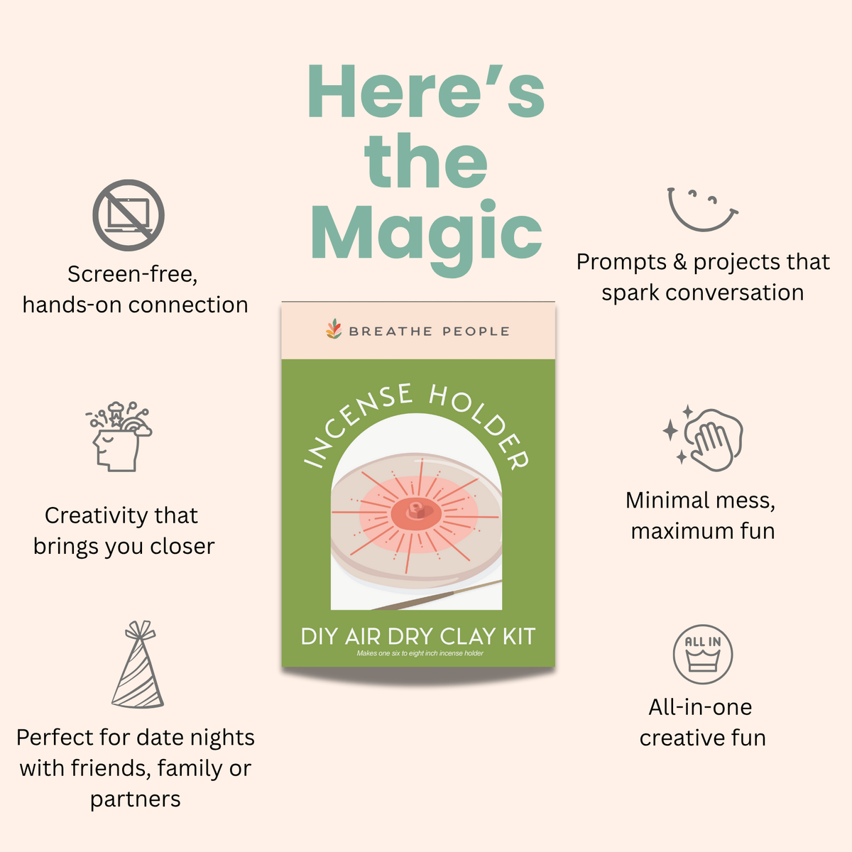 DIY Air Dry Clay Kit- Make Your Own Sun Wall Hanging