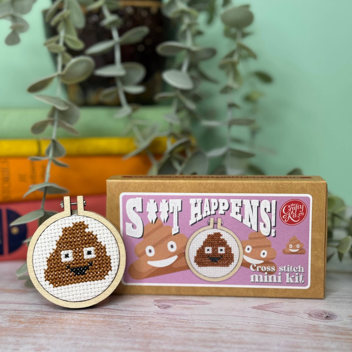 S**t Happens! Mini Matchbox Cross Stitch Kit