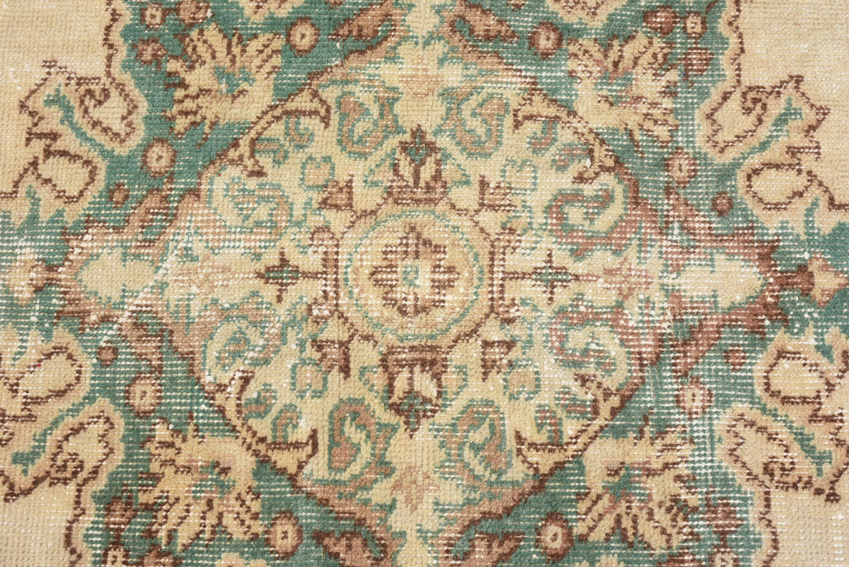 Rug, Beige & Brown Patchwork Classic 4x7.3 Ft Woven Rug