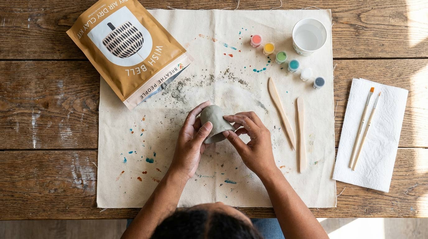 DIY Air Dry Clay Kit- Make Your Own Wish Bell