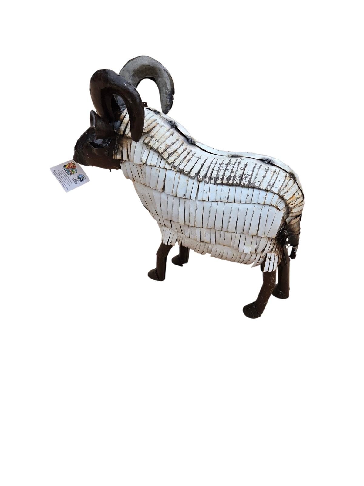 METAL WHITE LARGE SHEEP