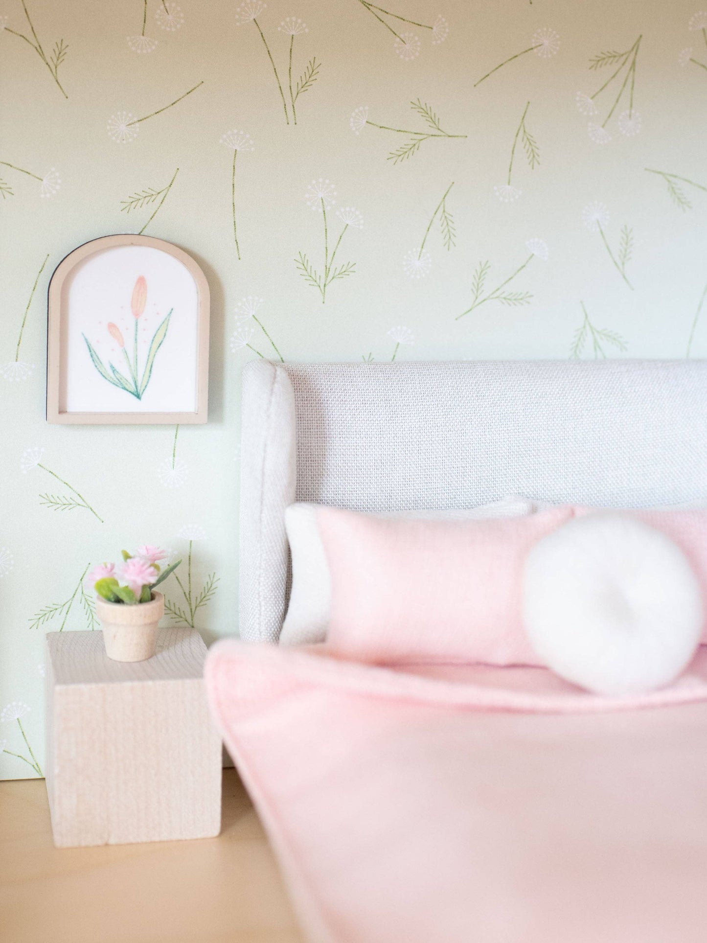 Dollhouse Floral Wall Print | Arch | Flowers Tulip Lilies