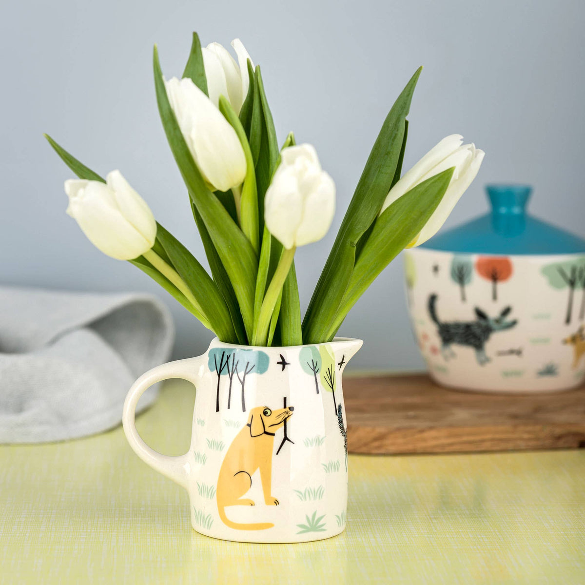 Handmade Ceramic Dog Small Jug