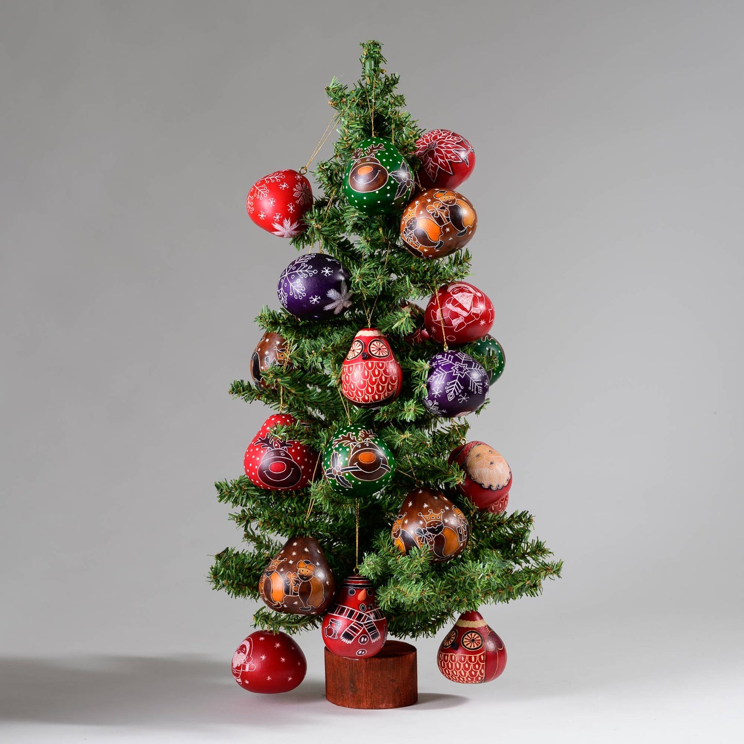 Rudolph Mini Gourd Ornament - Christmas Tree Decoration