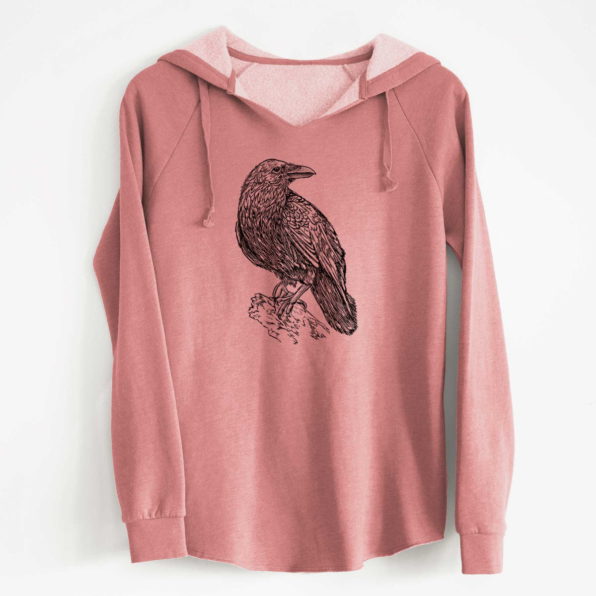 Corvus corax - Common Raven - Cali Wave Hooded Sweatshirt