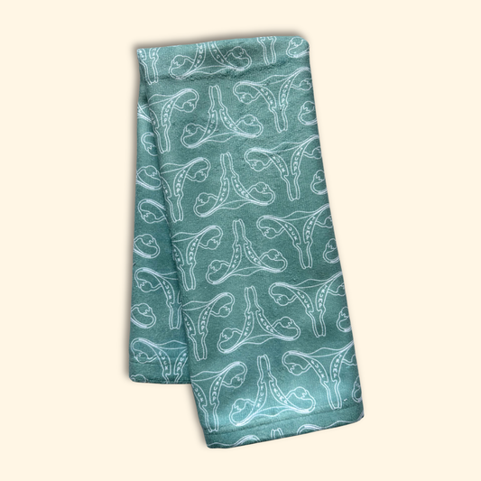 Green Fuck Trump Uterus Hand Towel