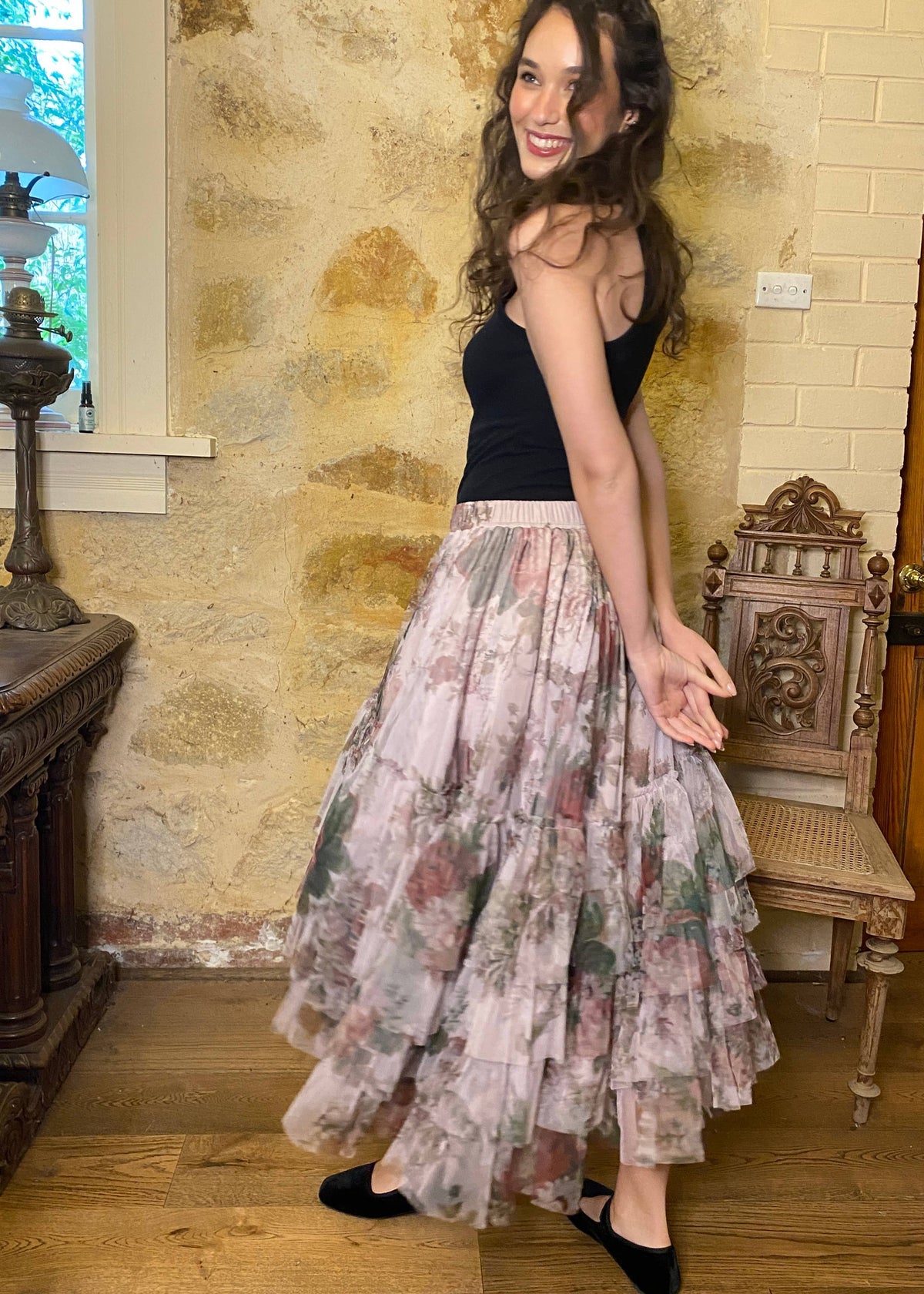 WOMEN'S - Ballerina skirt in Pink Floral