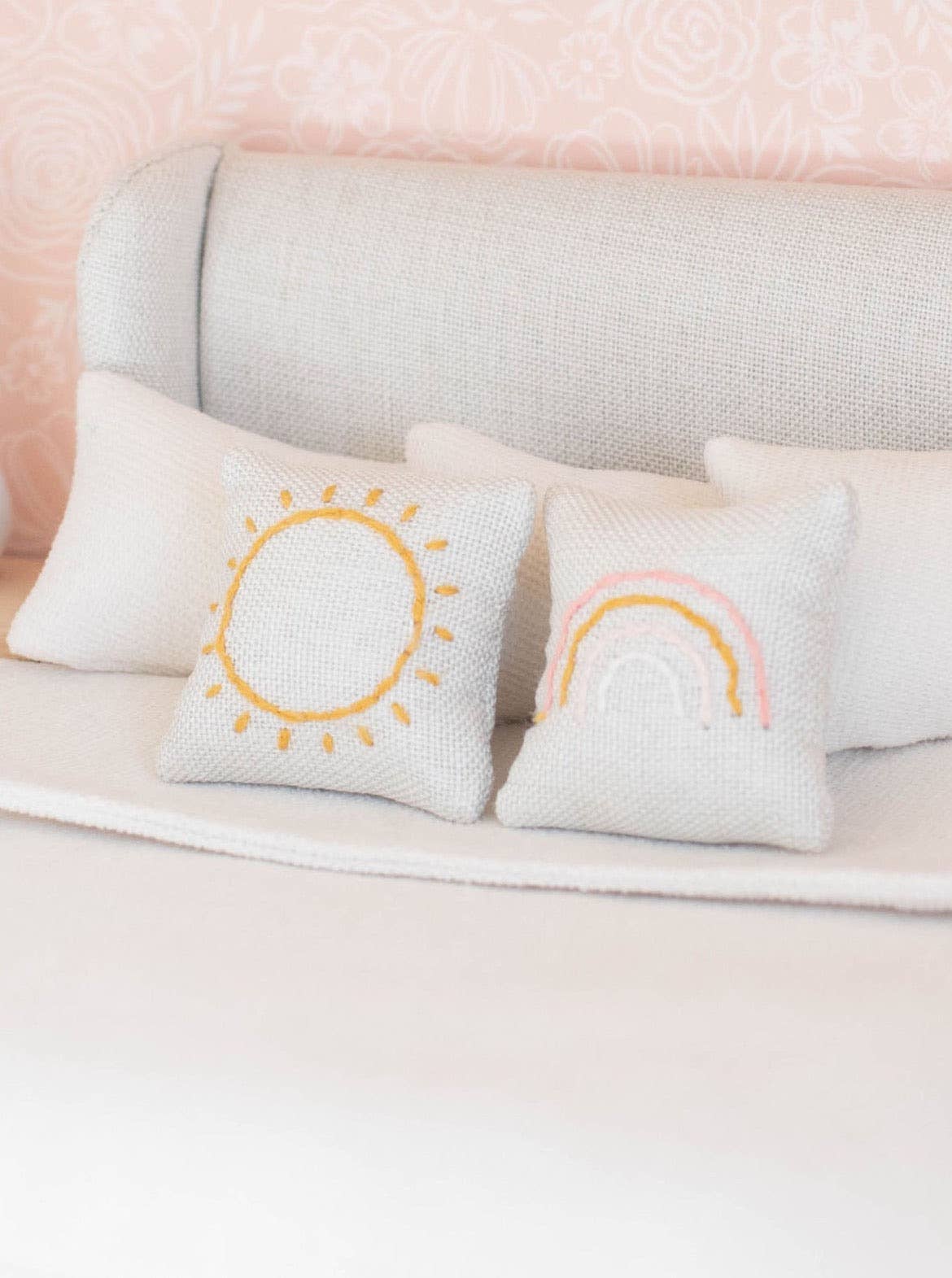 Dollhouse Rainbow + Sunshine Pillow Set