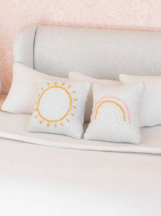 Dollhouse Rainbow + Sunshine Pillow Set