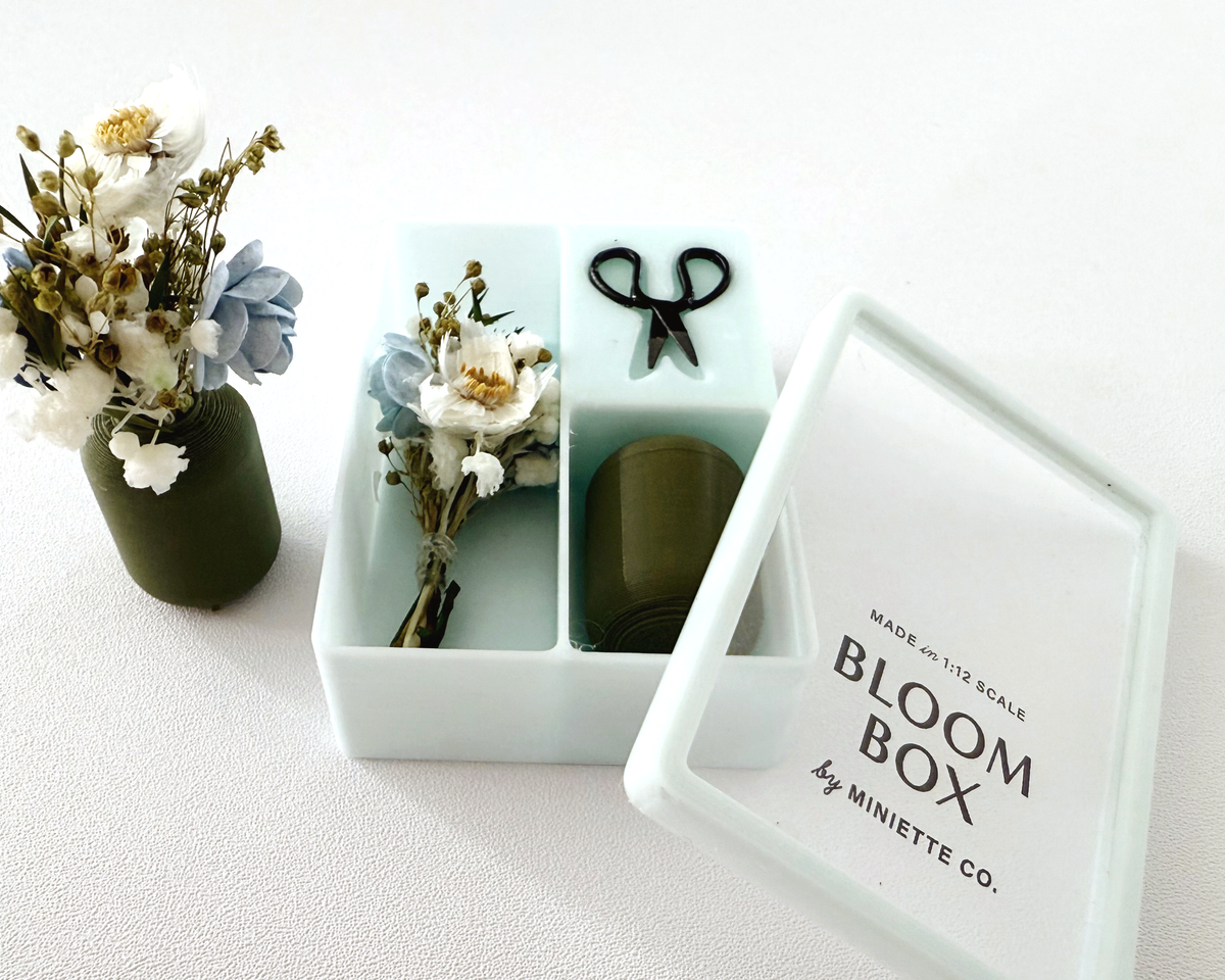 Bloom Box – Spring Blue Floral Miniature Gift Box