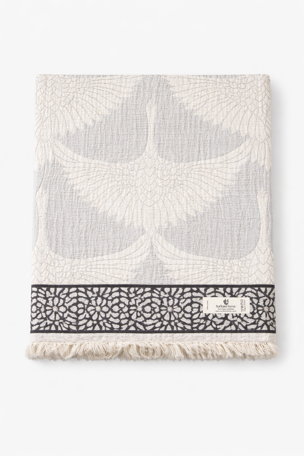 Crane Muslin Throw Blanket – Reversible Turkish Cotton