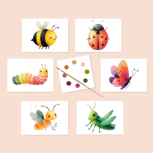 Garden Friends Watercolor Postcard Kit — Paint, Keep, or Send to Someone You Love