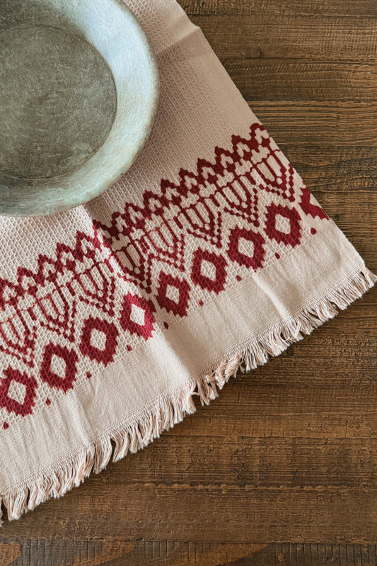 Terracotta Khadi Hand Towels (set of 2)