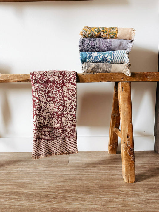 Circe Block Print Bath Towel