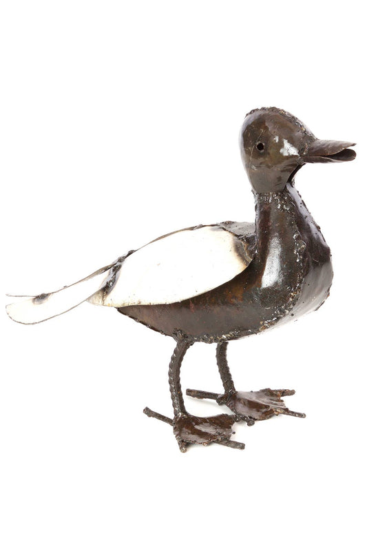 Baby Duck Recycled Metal Sculpture