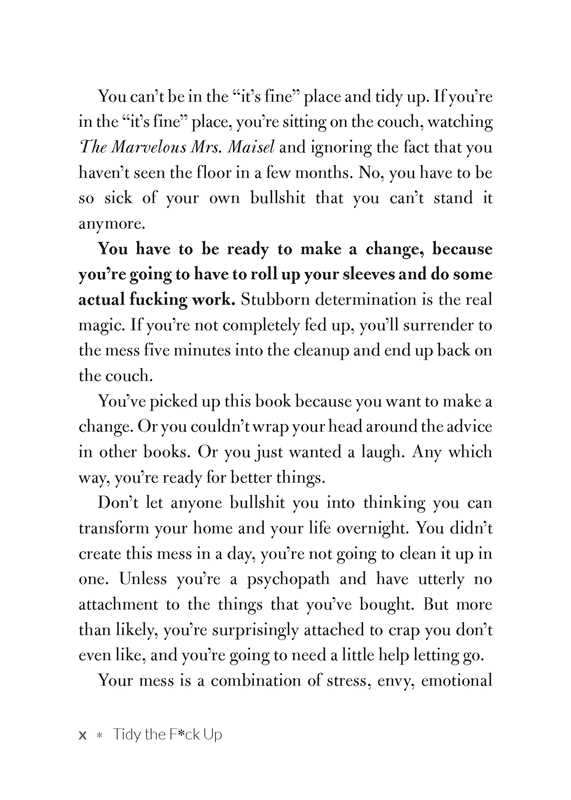 Tidy the F*ck Up by Messie Condo