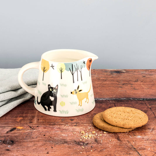 Handmade Ceramic Dog Milk Jug