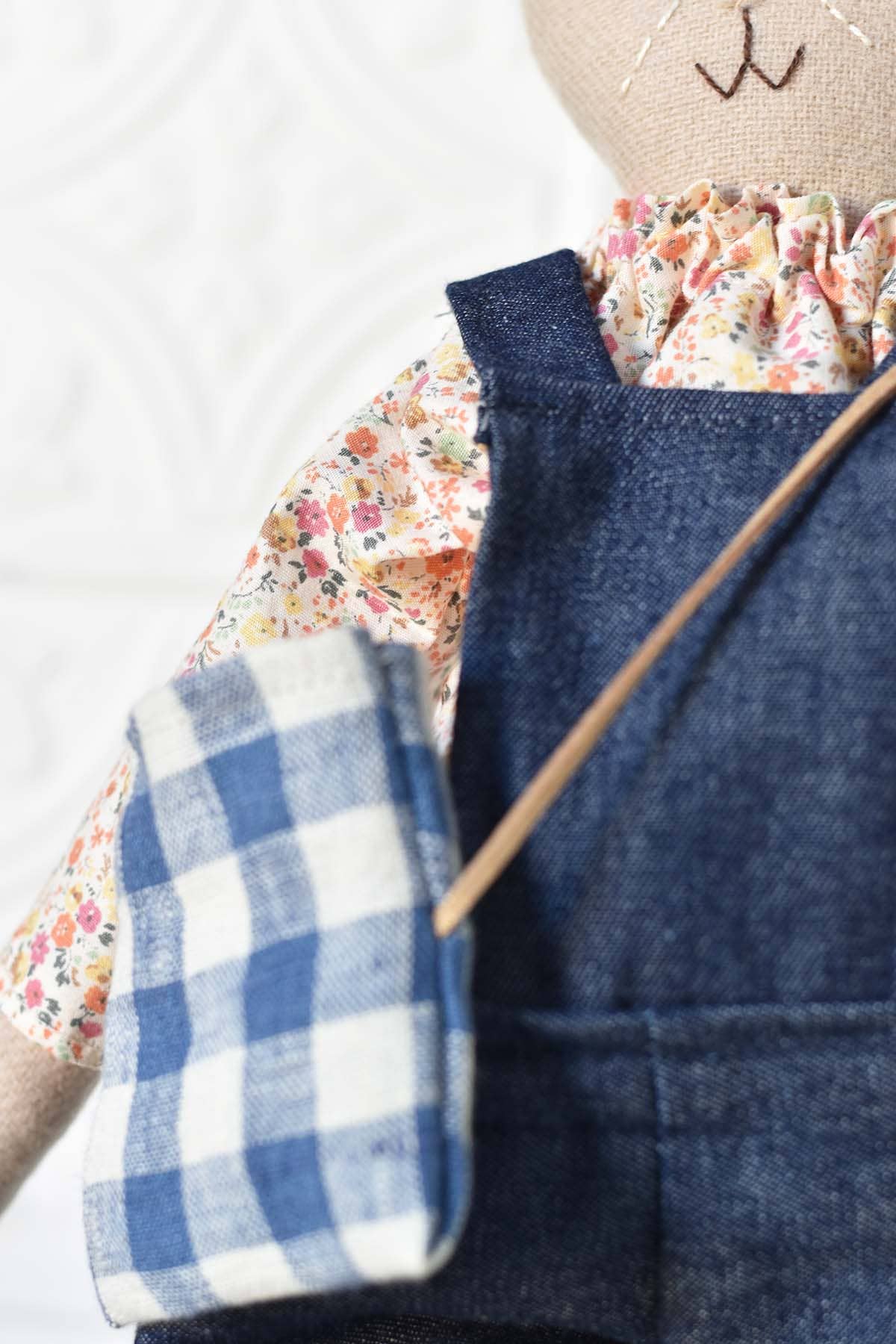 Mae the Barn Cat - Garden Floral top with Overalls