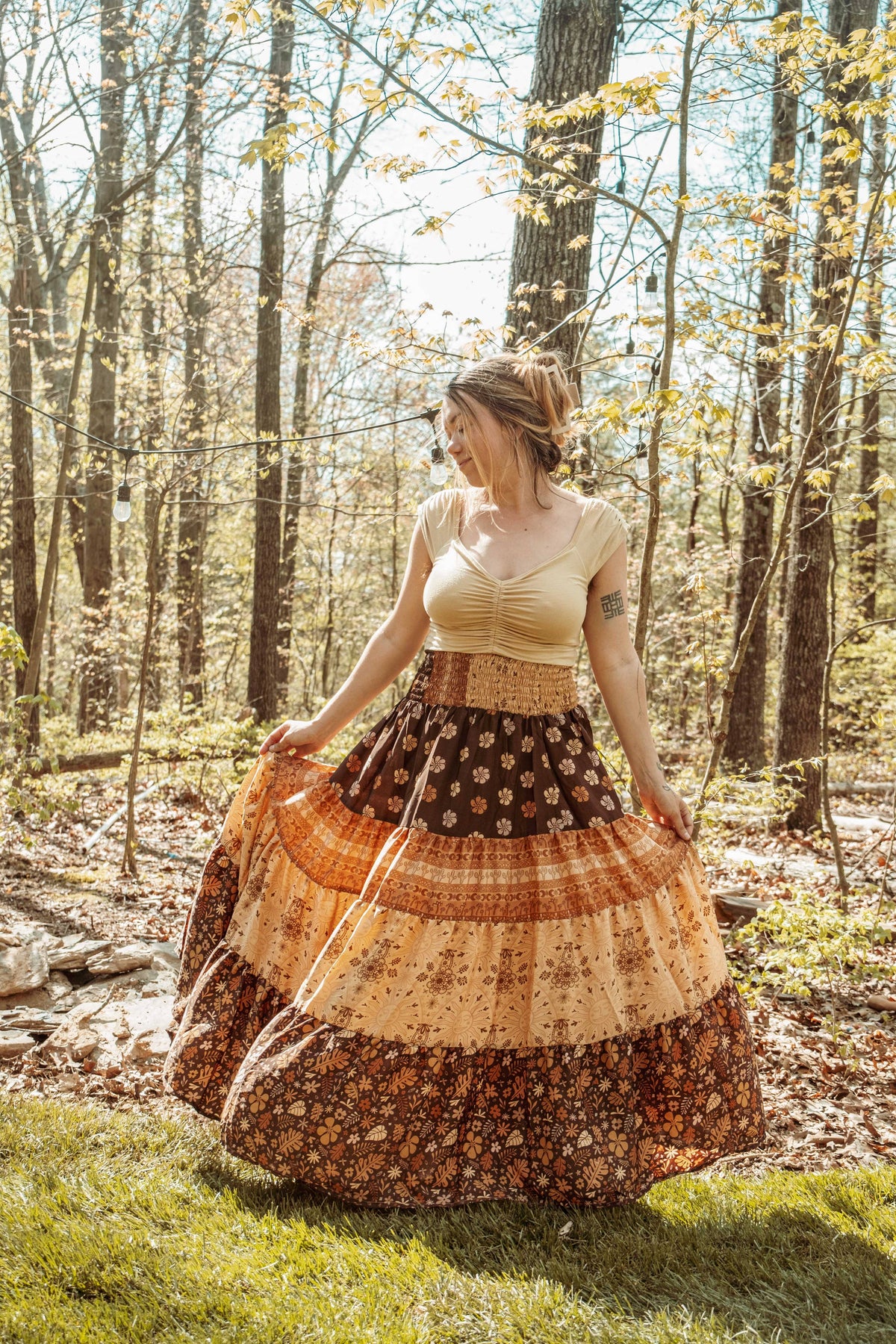 High waisted Maxi Skirt