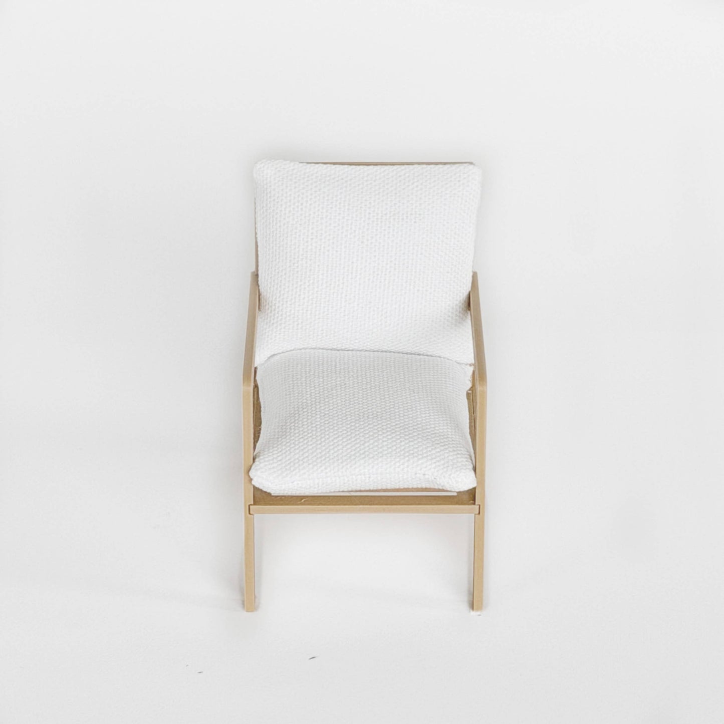 Modern Miniature Armchair – 1:12 Scale Dollhouse Furniture